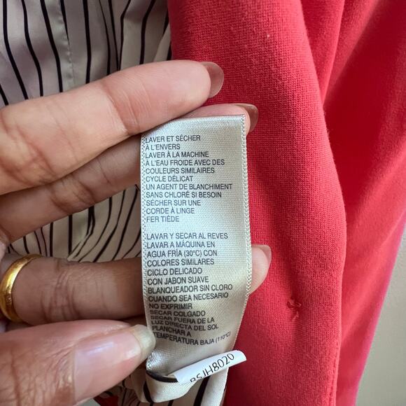 Rafaella Women's Jacket Small Coral Red Blazer One Button Career Preppy Stretch - Picture 11 of 11